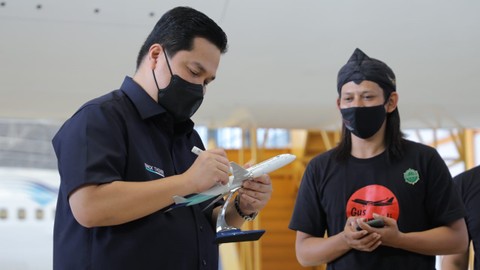 Erick Thohir: Utang Garuda Turun Hampir 50 Persen