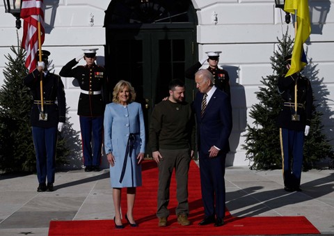 Joe Biden Sambut Zelensky di Gedung Putih, Bahas Dukungan AS