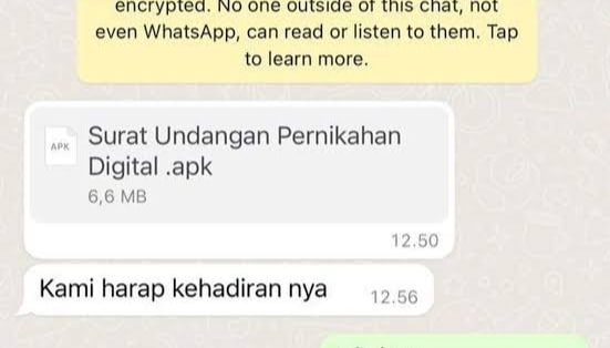 Waspada! Penipuan Modus Surat Undangan Beredar di WhatsApp Waspada! Penipuan Modus Surat Undangan Beredar di WhatsApp