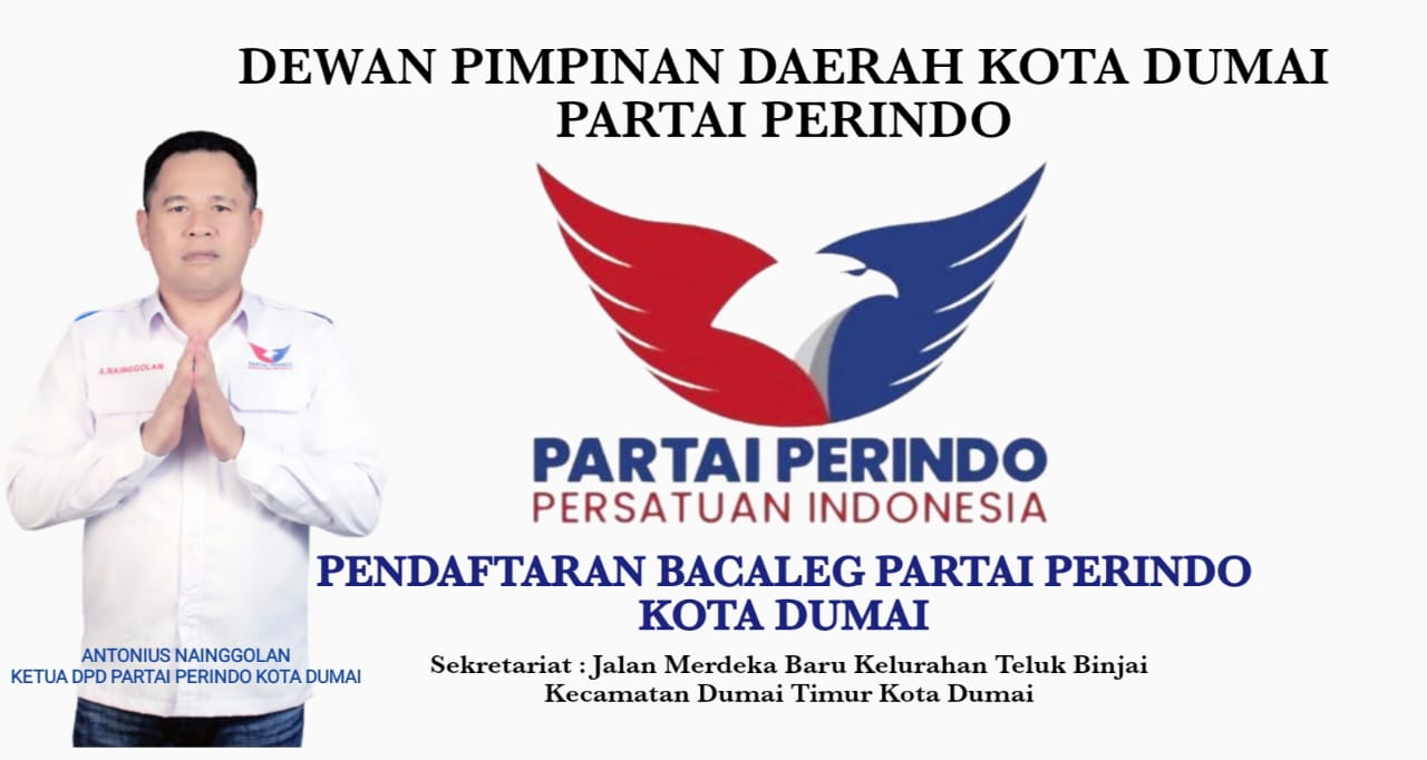 Partai Perindo Buka Pendaftaran Bacaleg DPRD Kota Dumai Pemilu 2024 Partai Perindo Buka Pendaftaran Bacaleg DPRD Kota Dumai Pemilu 2024